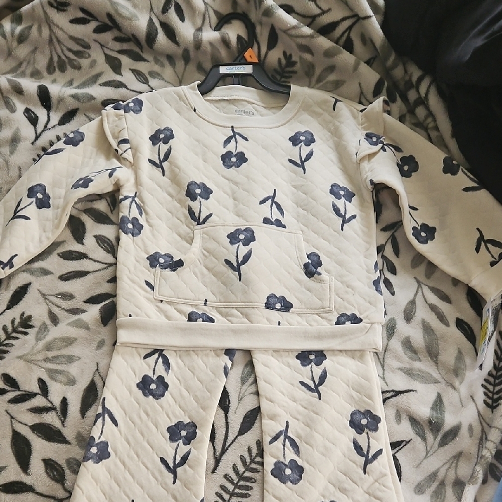 Carters Girls Two Piece Floral Set